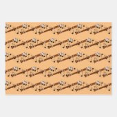 Flute Woodwind Musikalisches Design Geschenkpapier Set (Vorderseite 2)