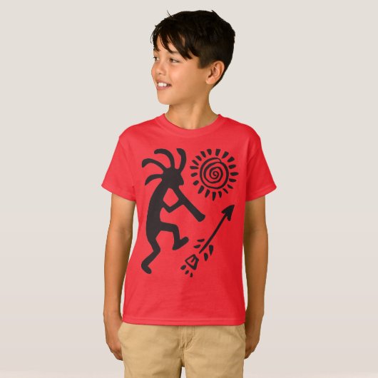 Flute zum Kokopelli-T - Shirt (Vorne ganz)