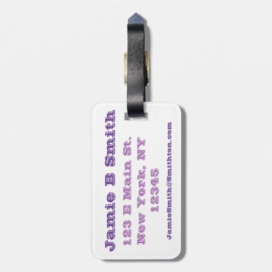 Flutende Blüte (individuell einstellbar) Gepäckanhänger (Rückseite vertikal)