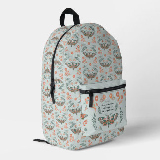 Flutende Momente: Moth Magic Bedruckter Rucksack