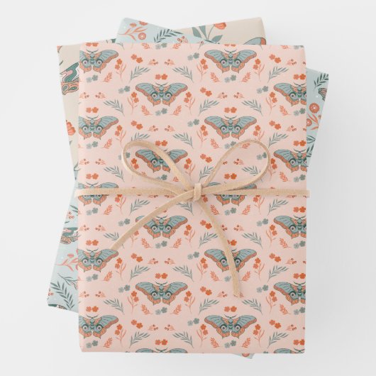 Flutende Momente: Moth Magic Geschenkpapier Set (Beispiel)