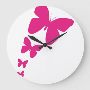 Flutende Schmetterlinge Große Wanduhr