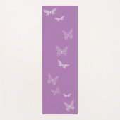 Flutende Schmetterlinge Lila Yoga Mat Yogamatte (Vorderseite)
