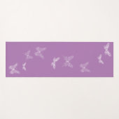 Flutende Schmetterlinge Lila Yoga Mat Yogamatte (Vorderseite (Horizontal))