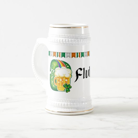 Flutered  bierglas (Vorderseite Links)