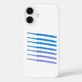 Flutes Blue Ombre Case-Mate iPhone Hülle (Rückseite)