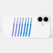 Flutes Blue Ombre Case-Mate iPhone Hülle (Rückseite (Horizontal))