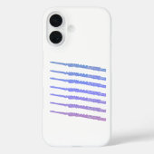 Flutes Blue Pink Lila Case-Mate iPhone Hülle (Rückseite)