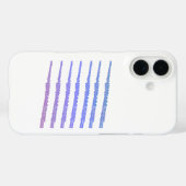 Flutes Blue Pink Lila Case-Mate iPhone Hülle (Rückseite (Horizontal))