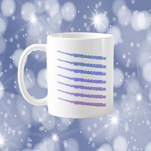 Flutes Music Pink Lila Blue Kaffeetasse