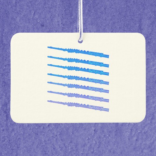 Flutes Pattern Blue Music Autolufterfrischer