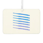 Flutes Pattern Blue Music Autolufterfrischer (Rückseite)