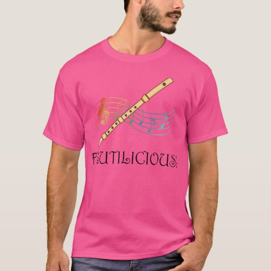 Flutilicious Zitat Classic Orchestra Flute T-Shirt (Vorderseite)