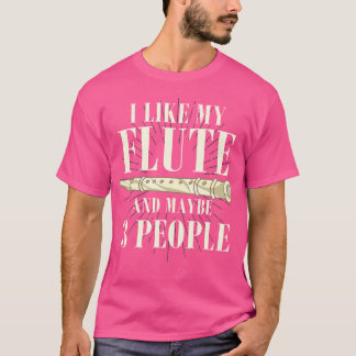 Flutist Classic Music Instrument Funny F T-Shirt