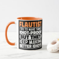 Flutist Ich versuche, die Dinge lustig Zitat Fluti