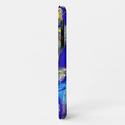 FLUTIST IN BLAU / Venezianische Karnevalsnacht Case-Mate iPhone Hülle (Hinten/Links)