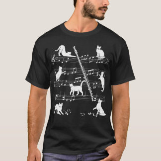 Flutist- oder Flutistierkatzen für Katzen, die Flu T-Shirt