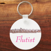 Flutist Schlüsselanhänger (Vorderseite)