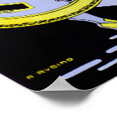 Flutist und Affe Poster (Ecke)