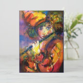 FLUTISTPORTRAIT / Venezianische Maskierung Ankündigung (Stehend Vorderseite)