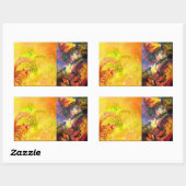 FLUTISTPORTRAIT / Venezianische Maskierung Rechteckiger Aufkleber (Blatt)