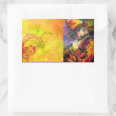 FLUTISTPORTRAIT / Venezianische Maskierung Rechteckiger Aufkleber (Tasche)