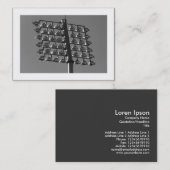 Flutlichter (B&W) (grenzt) Visitenkarte (Vorne/Hinten)