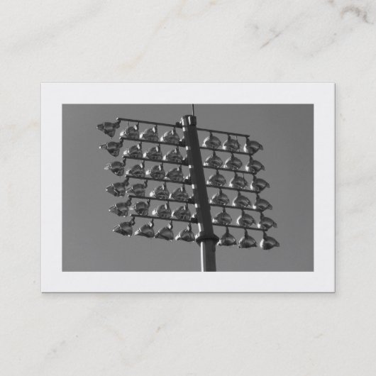 Flutlichter (B&W) (grenzt) Visitenkarte (Vorderseite)