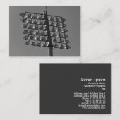 Flutlichter (B&W) Visitenkarte (Vorne/Hinten)