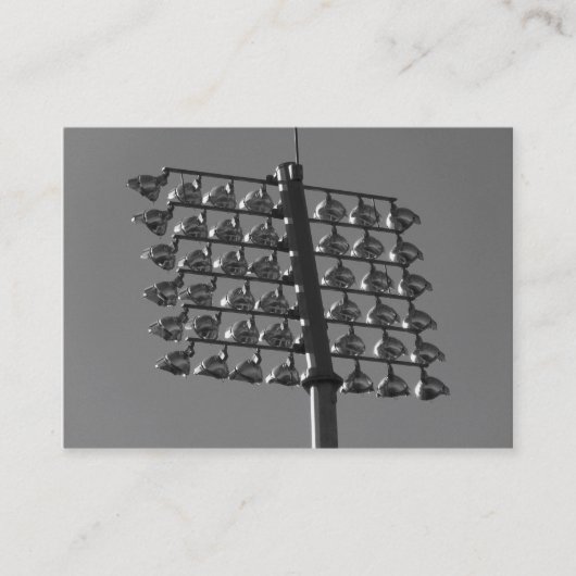 Flutlichter (B&W) Visitenkarte (Vorderseite)