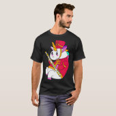 Flutlustige Unicorn Überraschungskugeln Einhorn T-Shirt (Vorne ganz)