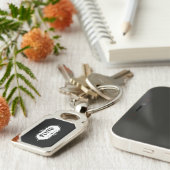 Flutmarke Schlüsselanhänger (Seite)