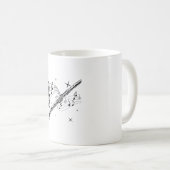 Flutmusik| Flutist Musical Instrument Gift Kaffeetasse (VorderseiteRechts)