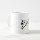 Flutmusik| Flutist Musical Instrument Gift Kaffeetasse (Vorderseite Links)