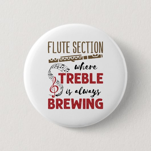 Flutsektion Marching Band Treble Breeling Button (Vorderseite)