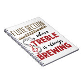 Flutsektion Marching Band Treble Breeling Notizblock (Rechte Seite)