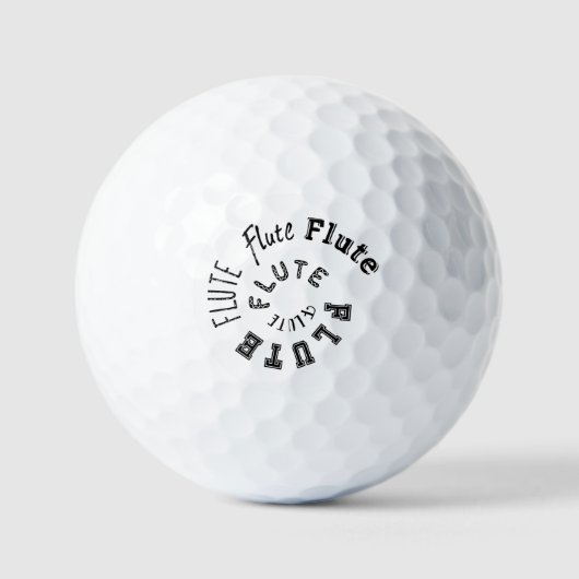 Flutspiraltext Golfball (Vorderseite)