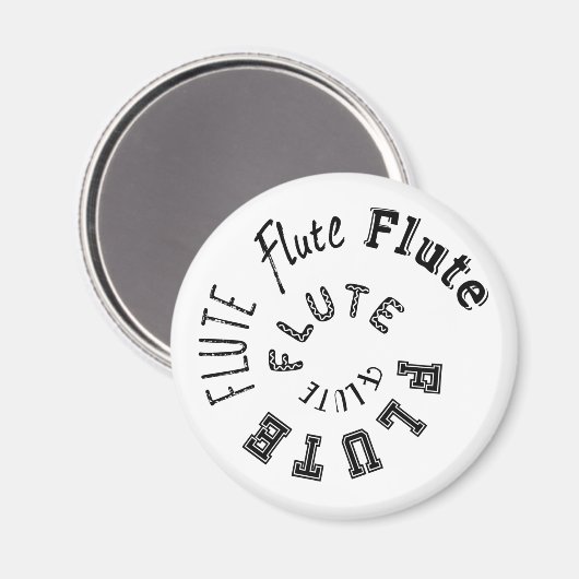 Flutspiraltext Magnet (Vorderseite/Rückseite)