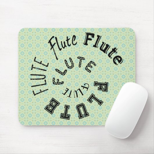 Flutspiraltext Mousepad (Mit Mouse)