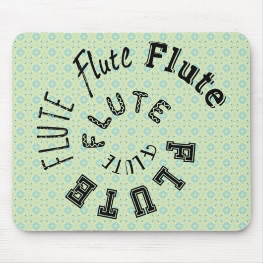 Flutspiraltext Mousepad (Vorne)