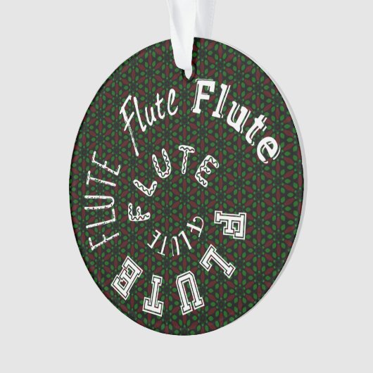 Flutspiraltext Ornament (Vorderseite)