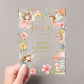 Flutter and Twirl Fairy Any Age Princess Birthday Acryleinladungen (Insitu (Handheld))