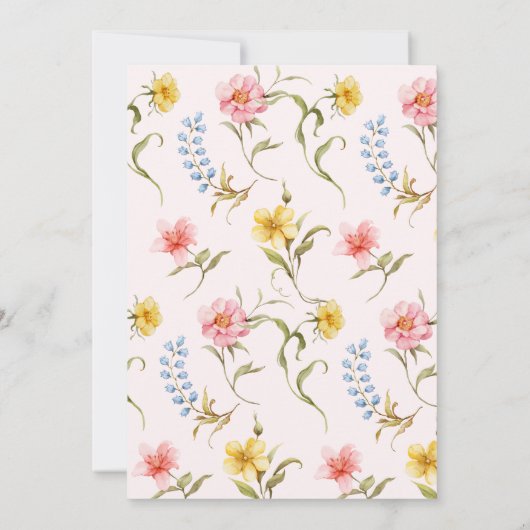 Flutter and Twirl Fairy Any Age Princess Birthday Einladung (Rückseite)