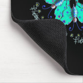 Flutter-Aqua-Schmetterling-Mandala Mousepad (Ecke)