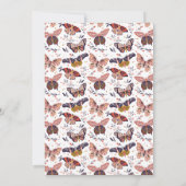 Flutter auf über Schmetterling Geburtstagseinladun Einladung (Rückseite)