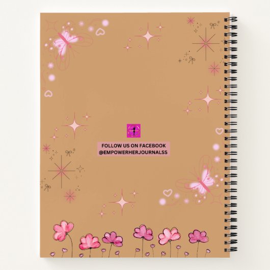 "Flutter & Blüh: Ein Journal für Positivität Notizblock (Rückseite)