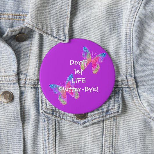 Flutter-Byes (violett) großer Knopf Button (Beispiel)