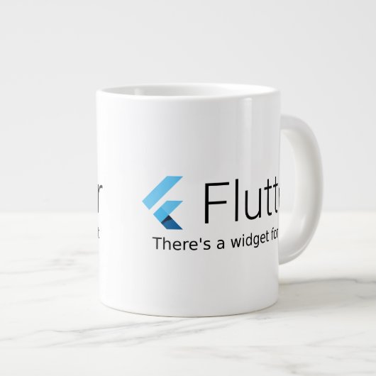Flutter: Dafür gibt es ein Widget Jumbo-Tasse (Vorderseite Rechts)