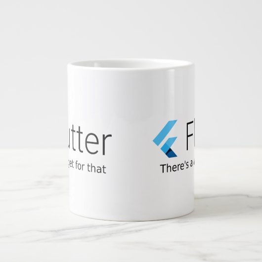 Flutter: Dafür gibt es ein Widget Jumbo-Tasse (Vorderseite)