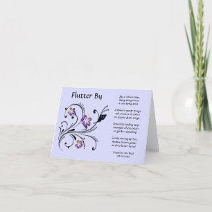 Flutter durch Grußkarte Karte